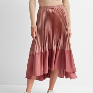 Pink flounce color block club Monaco skirt